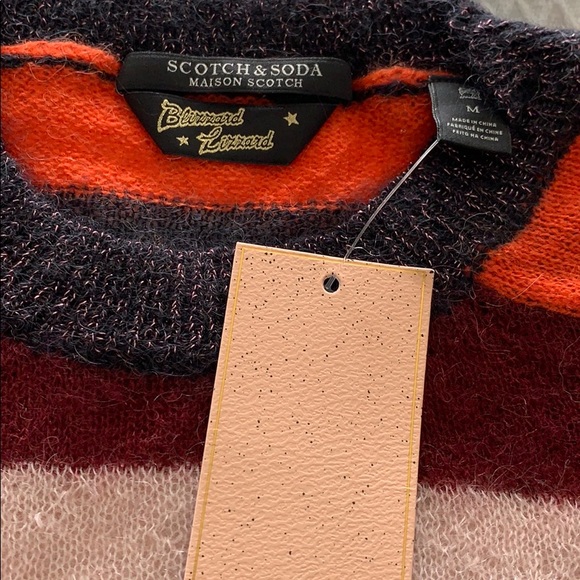 Scotch & Soda Striped Sweater, Sz M. New - Picture 5 of 8